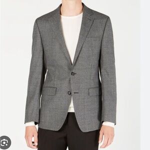 Calvin Klein Slim Fit Sport Coat blazer jacket black gray size Medium